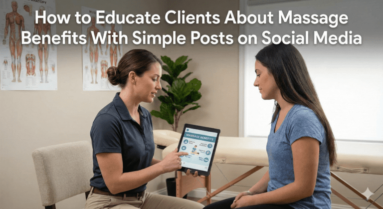 How to Educate Clients About Massage Benefits With Simple Posts on Social Media