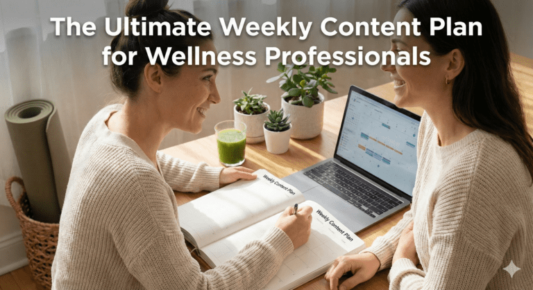 The Ultimate Weekly Content Plan for Wellness Professionals